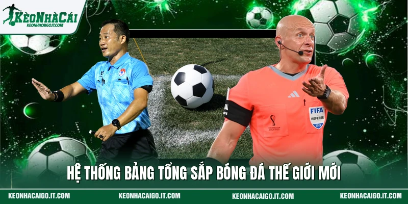Hệ thống bảng tổng sắp bóng đá thế giới mới