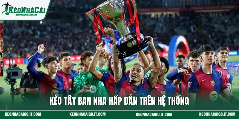 Kèo Tây Ban Nha hấp dẫn trên hệ thống